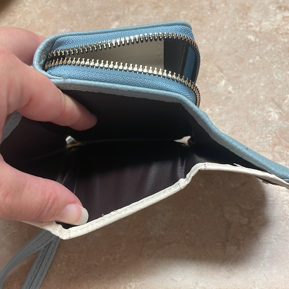 Blue wallet with handle - Picture 5 of 6
